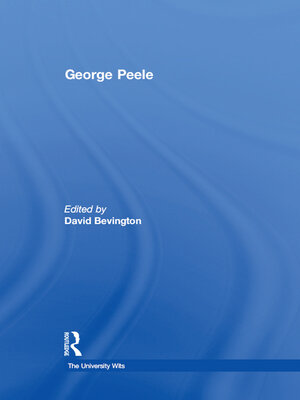 cover image of George Peele